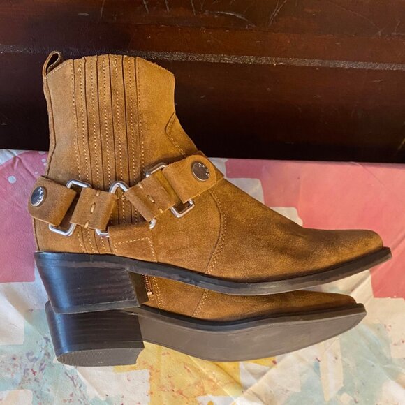 DKNY Suede Western Boots sz8 - Picture 3 of 9